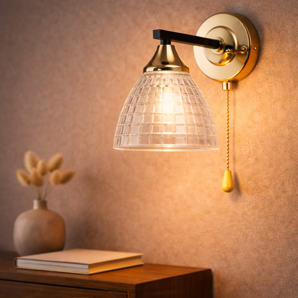 Бра Valeso со стеклянным плафоном под одну лампу Е27 Черный/Хром (B K2284/1W CH+BK)