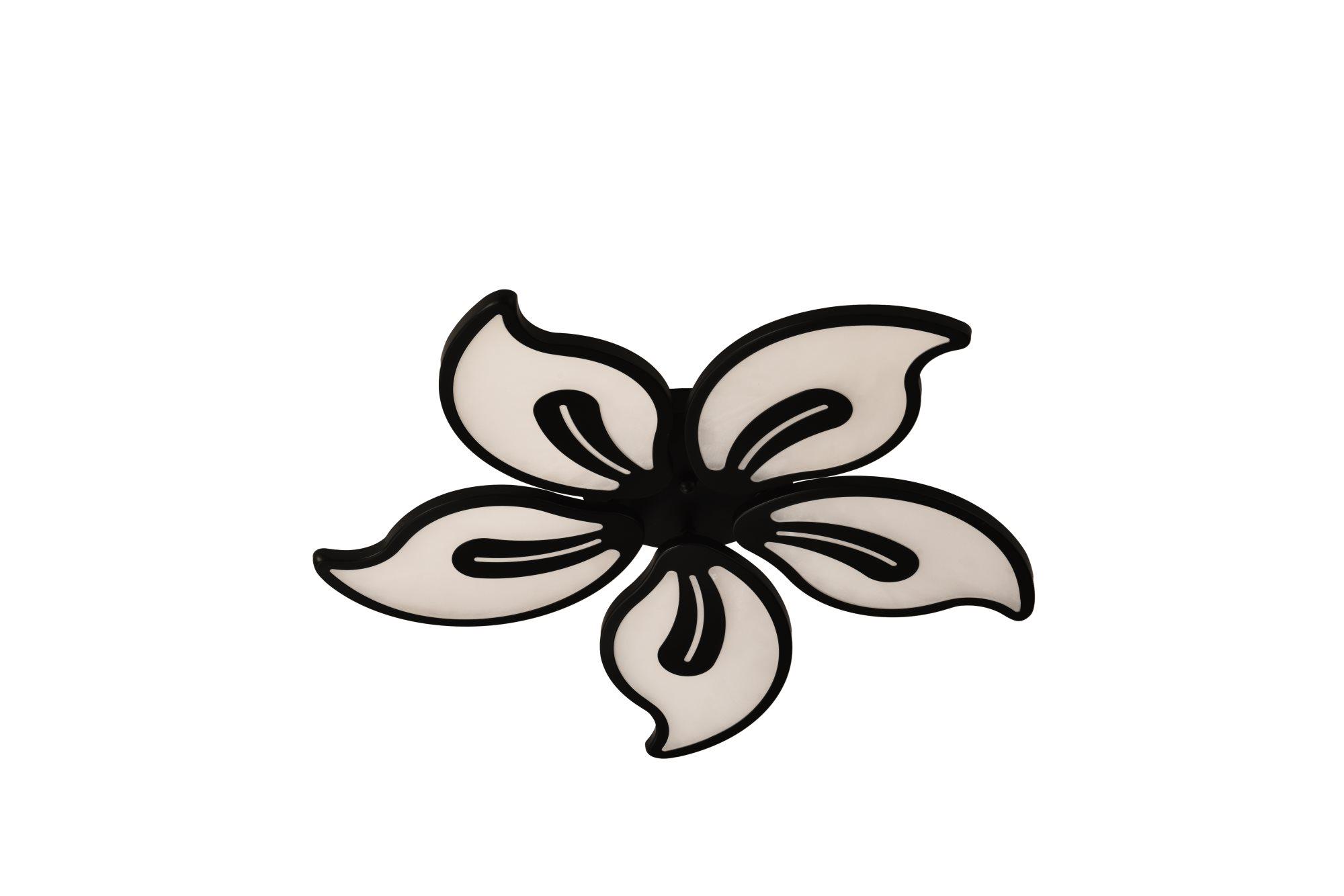 Люстра светодиодная акриловая Valeso V L6081-5 BK Черный