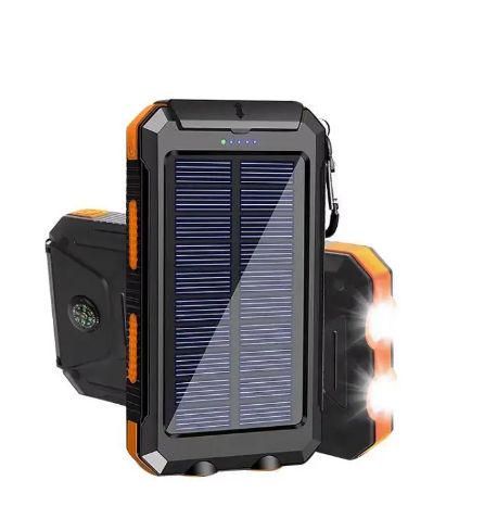 Фонарик с солнечной зарядкой аккумуляторный GDragon Tech 80 Лм 6000K 5В 20000 мАч Черный (49_2) - фото 2 Фонарик с солнечной зарядкой аккумуляторный GDragon Tech 80 Лм 6000K 5В 20000 мАч Черный (49_2) - фото 2