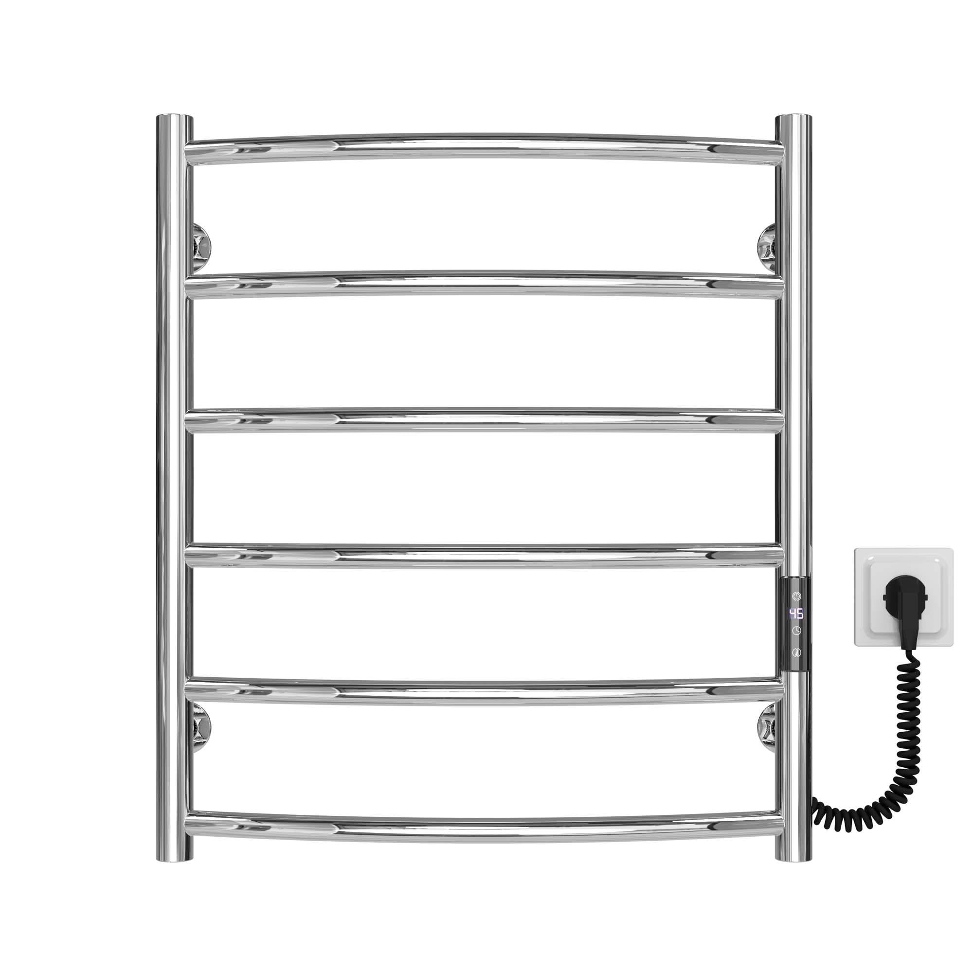 Полотенцесушитель электрический Deffi Классик П6 JD03 правое подключение нержавеющая сталь 500х600 мм Хром (C.DK.60.50.6.ECR1)
