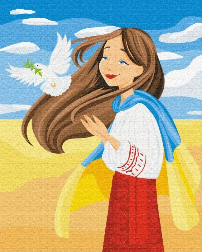 Картина по номерам Brushme Свободная Украина 40x50 см (BSM-B53074)