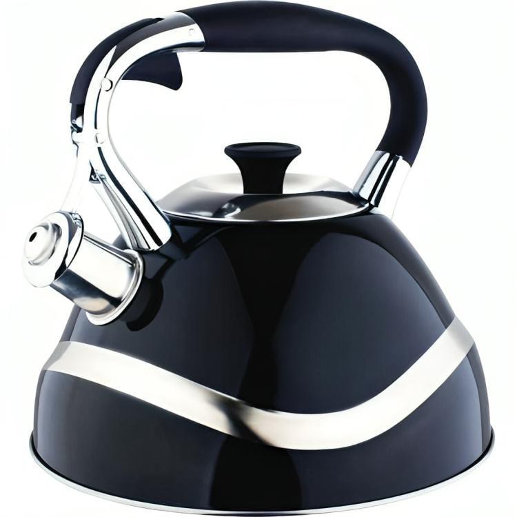 Чайник Edenberg со свистком из нержавеющей стали 3 л (EB-7010-black) Чайник Edenberg со свистком из нержавеющей стали 3 л (EB-7010-black)