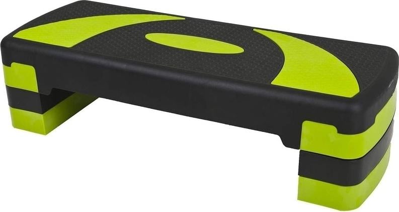 Степ-платформа LiveUp POWER STEP Черно-салатовый (LS3168B)