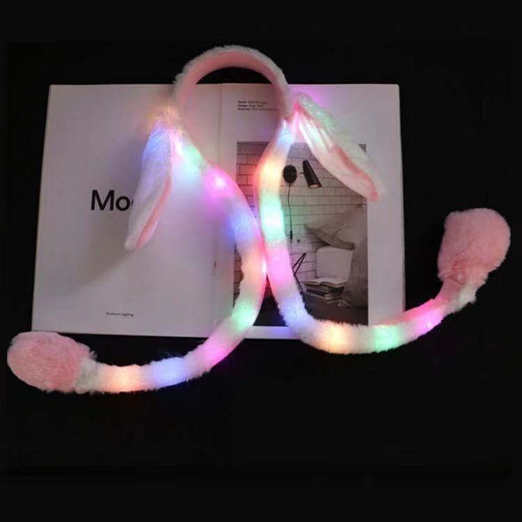 Обруч Заяц с поднимающимися ушами Розовый (2316186053) - фото 5