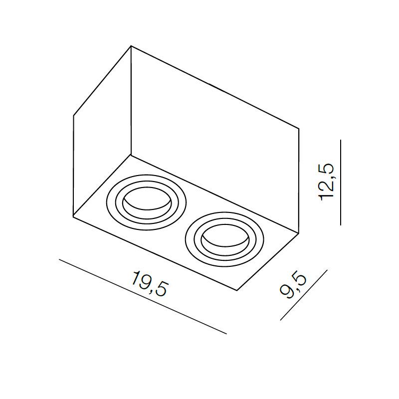 Точечный светильник Azzardo Eloy 2 AZ1354 (GM4204-WH-ALU) - фото 2