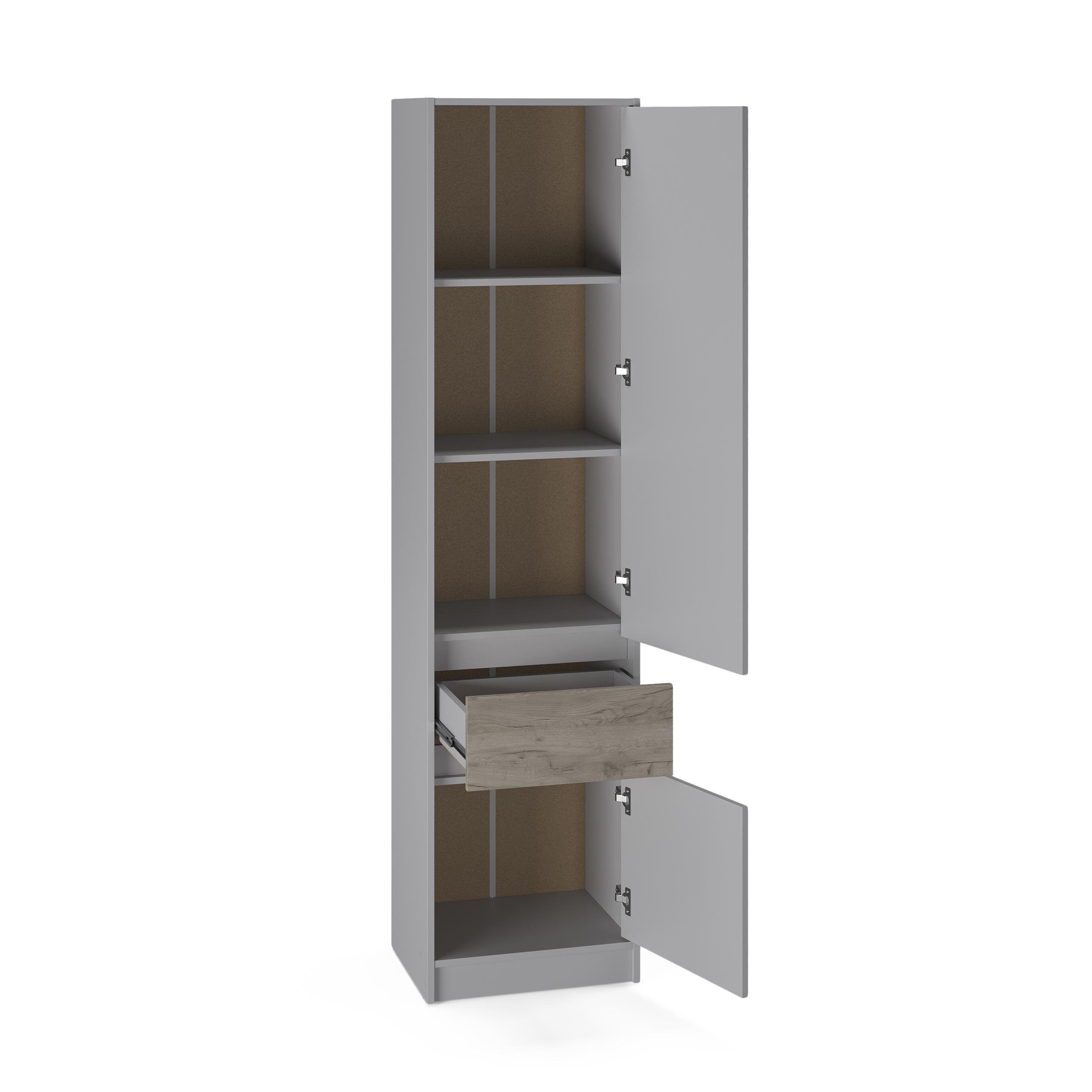 Пенал Everest Style 500 закрытый 500х2030х390 мм Кашемир/Крафт серый (11483) - фото 3 Пенал Everest Style 500 закрытый 500х2030х390 мм Кашемир/Крафт серый (11483) - фото 3