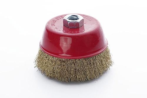 Щітка-чаша Apro латунний дріт 100 мм для УШМ (830427)