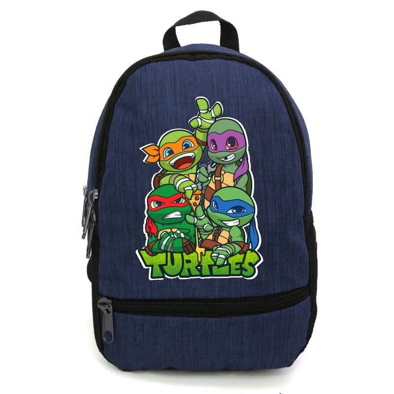 Школьный рюкзак Cappuccino Toys ninja turtle-015 с принтом Черепашки ниндзя 12,5 л Синий (1381809898)
