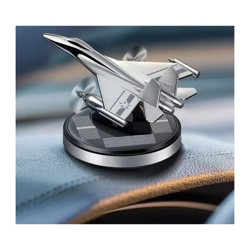 Ароматизатор автомобильный на торпеду Истребитель Silver (Leader-4397) - фото 8