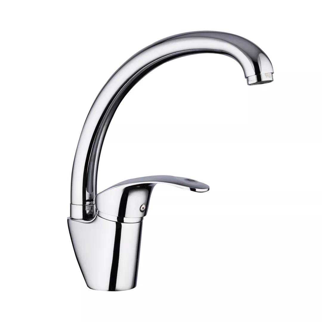 Смеситель для кухни Frap F4121-2 однорычажный Хром (171239)