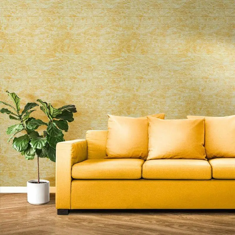 3D-панель декоративна самоклеюча під цеглу 700x770x4 мм Бежевий мармур (BMN4-012) - фото 8