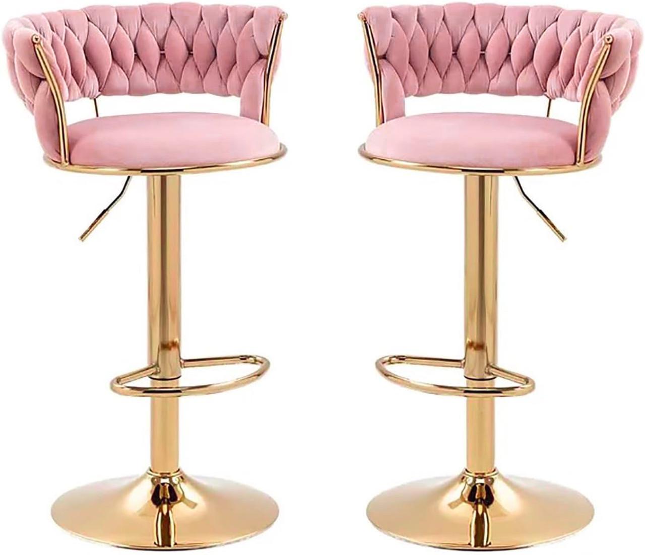 Барные стулья JS IMPERIA 2 шт. Бархат гламурный бархат/Золотой (2742316483)