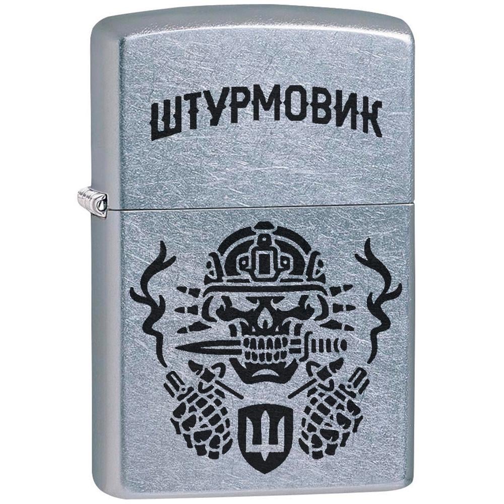 Зажигалка ZIPPO 207STR Штурмовик Classic street Chrome