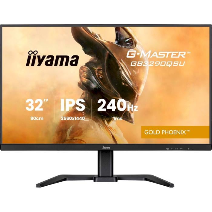 Монітор ігровий Iiyama G-Master GB3290QSU-B1 Gold Phoenix IPS 2560x1440 240 Гц 400 кд/м2 31,5" Black (32202148)