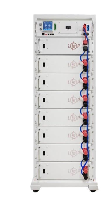 Аккумулятор высоковольтный LP LiFePO4 Battery HVM 563,2V 50Ah 28160 Wh BMS 125А AB Lrack White