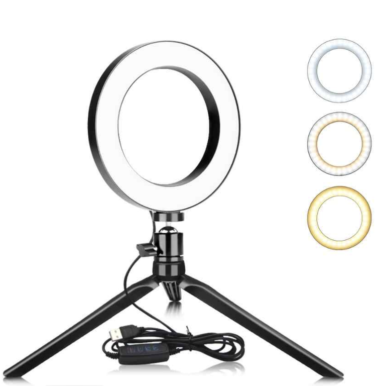 Кольцевая лампа LED на тренозе 26 см (1282321486) - фото 2