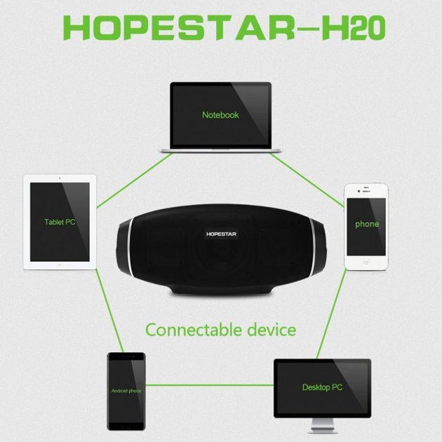 Портативна Bluetooth колонка Hopestar H20 Black (MD-13481) - фото 4