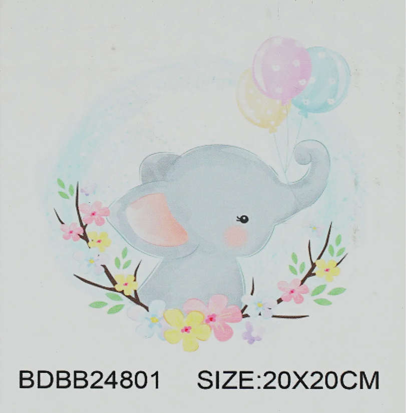 Алмазна мозаїка TK Group Слоненя з кульками 20х20 см (BDBB24801)