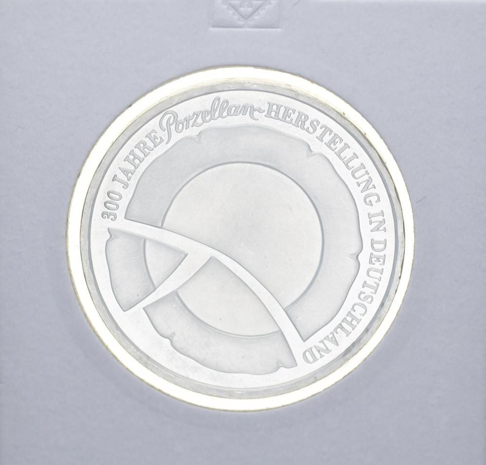 Коллекционная монета Германия 10 евро 2010 Мануфактура Парцелан Серебро UNC (М10920)