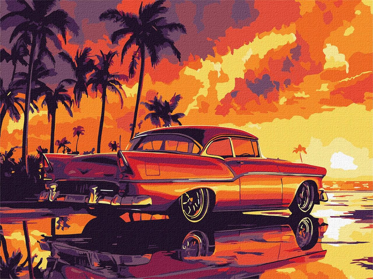 Картина по номерам Ideyka Ретро закат 30х40 см (2824290146)