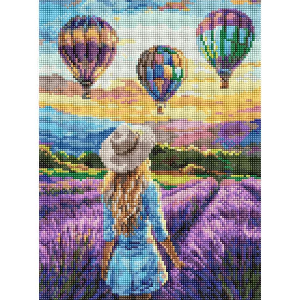 Алмазная мозаика Ideyka Лавандовые приключения 30x40 см (AMO8218)