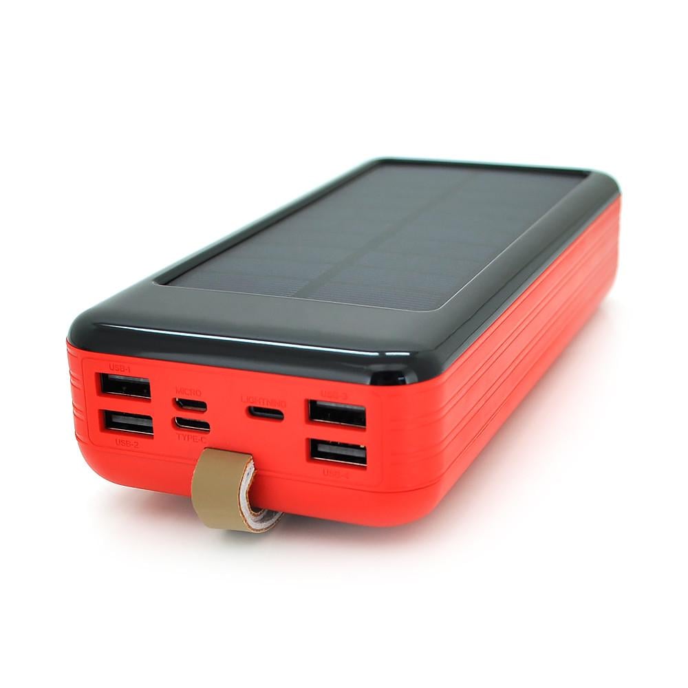 Повербанк 60000 mAh Solar KKD-6W 5V/2,1A Red (DR012280) - фото 1