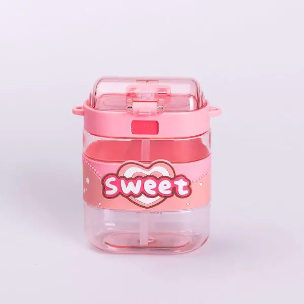 Пляшка для води дитяча Sweet з ремінцем 560 мл Рожевий (HP-14-36P) - фото 3 Пляшка для води дитяча Sweet з ремінцем 560 мл Рожевий (HP-14-36P) - фото 3