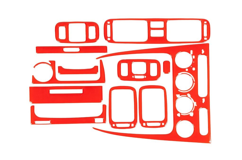 Накладки на панель 1998-2000 Meric для Toyota Corolla 1998-2002 гг. abs-пластик Красный