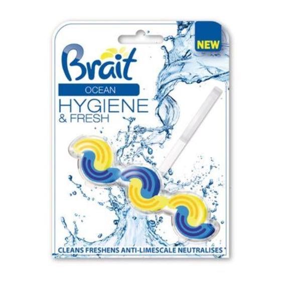 Блок для унитаза Brait Hygiene&Fresh с ароматом океана 45 г (N-2620)