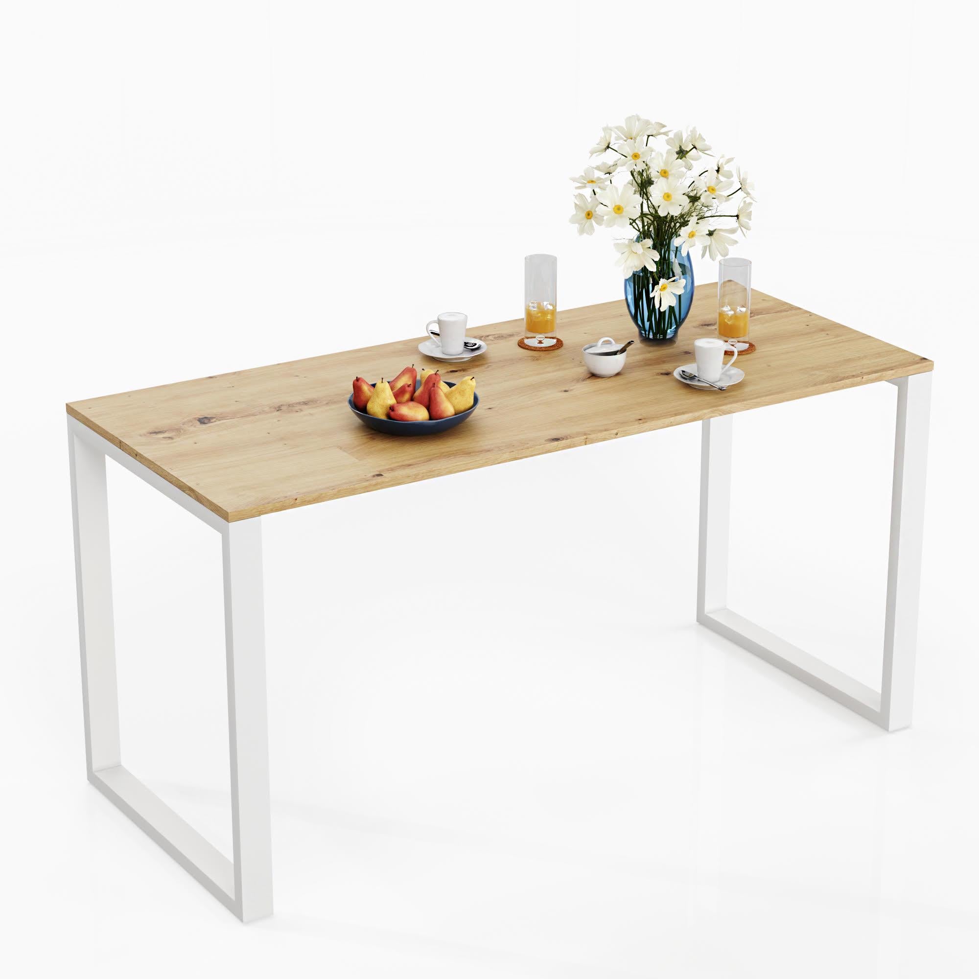 Стол Vian-Dizain van 12 90x55 см Дуб Артизан/Белый