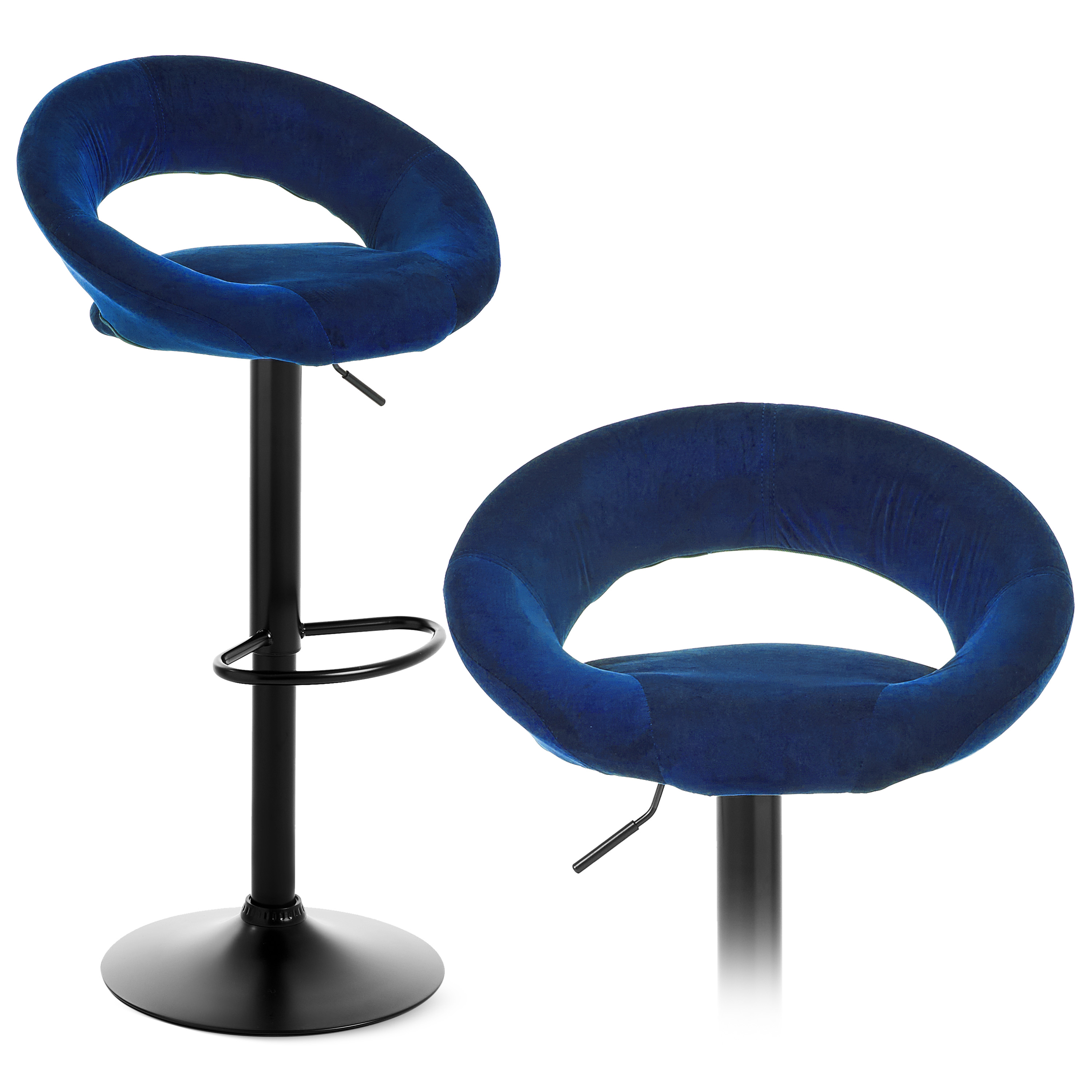 Стул барный хокер Homart 759VB Синий (9342) - фото 2 Стул барный хокер Homart 759VB Синий (9342) - фото 2