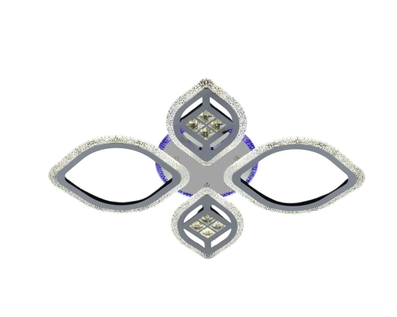 Люстра светодиодная с пультом Valeso V 3222-2+2C CR - фото 1