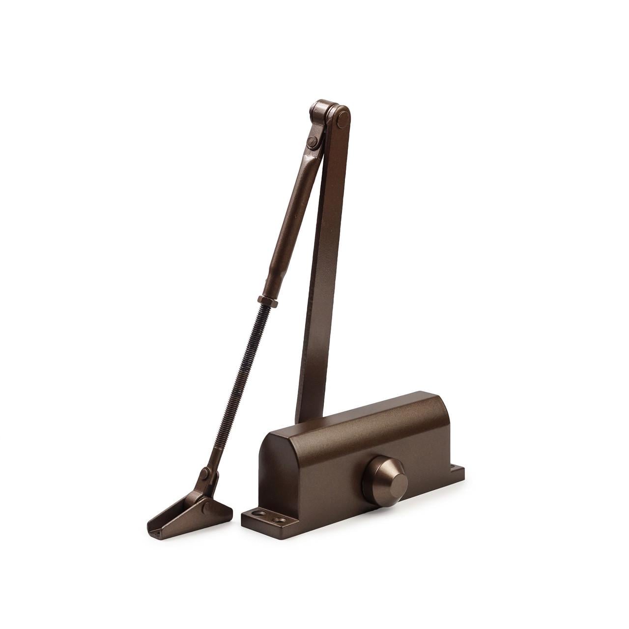 Дверний доводчик Siba SB-1004S EN3 до 60 кг з фіксацією HOLD-OPEN Коричневий (SB-1004S Brown)