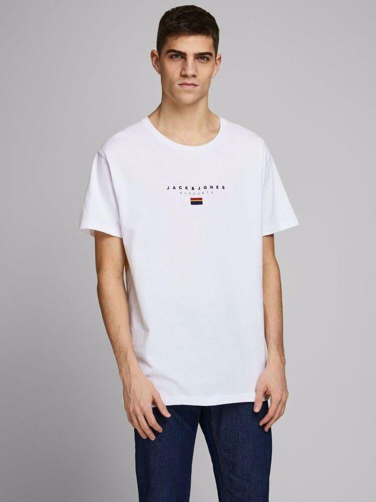 Футболка Jack & Jones 12173548x01 мужская М Белый (186665-1)