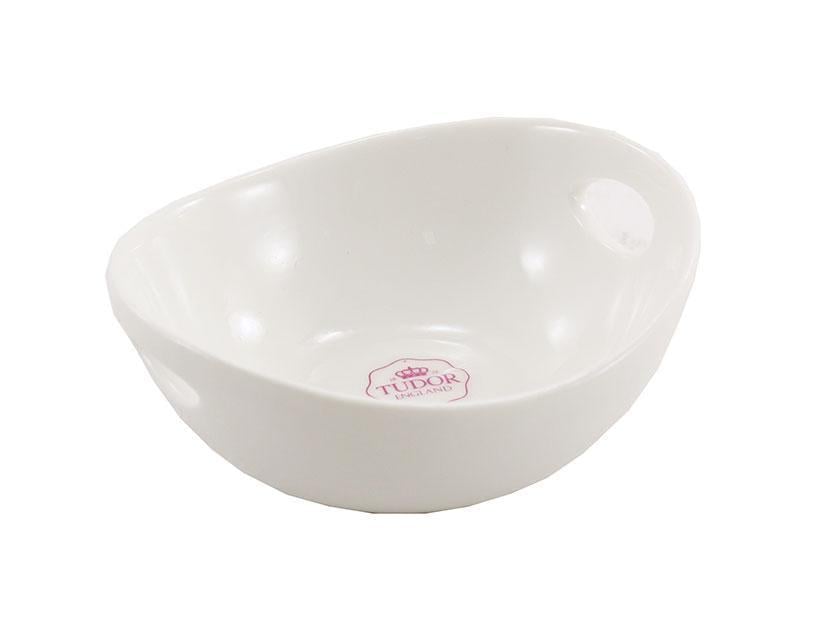 Блюдо порцелянове TUDOR ГЛАДКА овальне з ручками 9 см (TU0844)