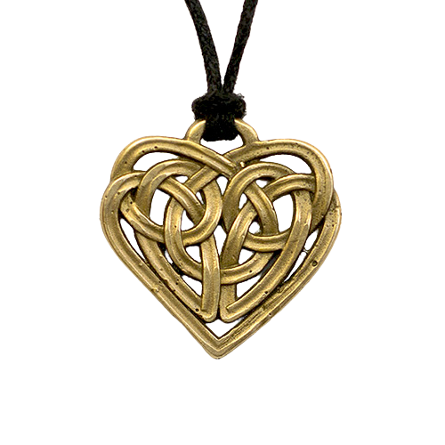 Амулет Amulets of the World Серце 2,4x2,5x0,3 см Бронзовий (t07018)