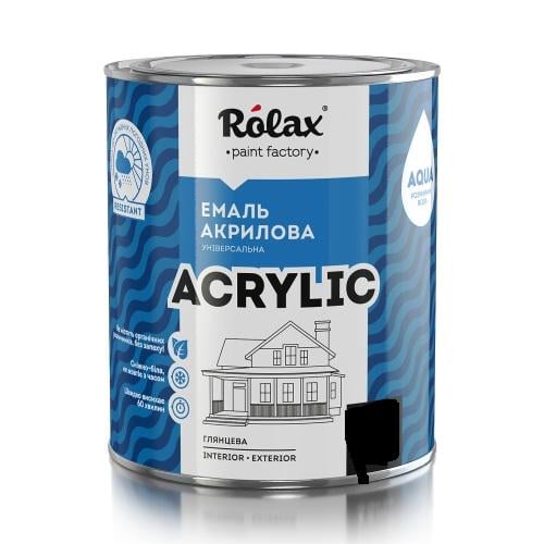 Эмаль акриловая Rolax 0,75 л Белый (11878)