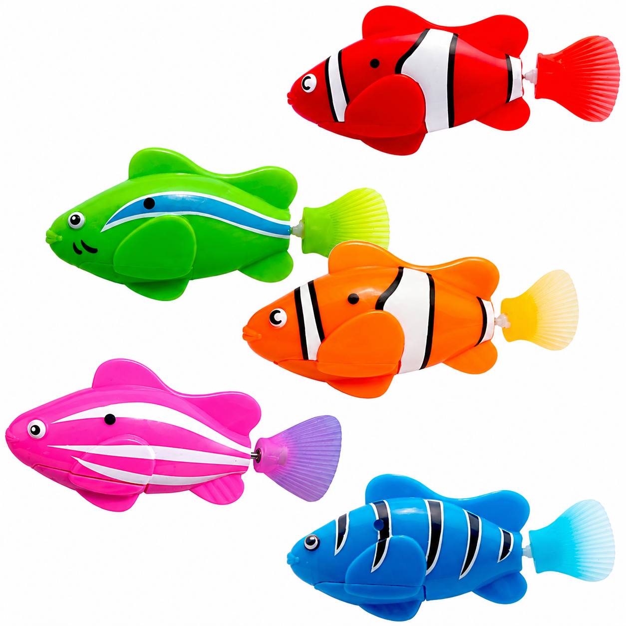 Набір інтерактивних іграшок Robofish що активуються водою 5 шт. Різнокольоровий (1014-137-00)