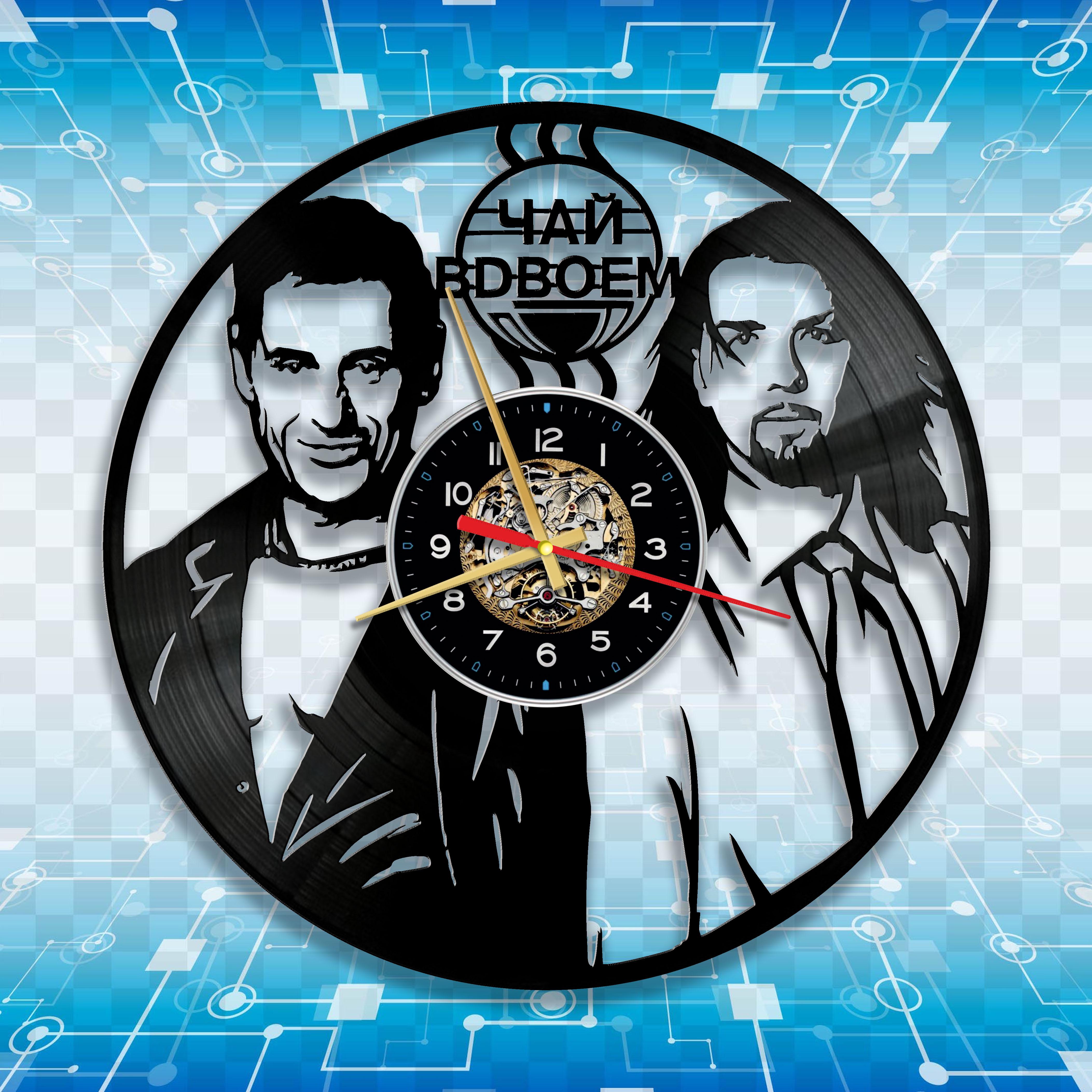 Часы настенные Стас Костюшкин Денис Клявер 3290 из виниловой пластинки