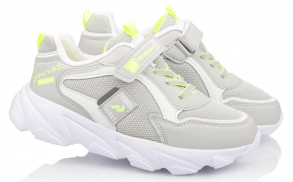 Кроссовки в сетку р. 33 Светло-серый (1583)