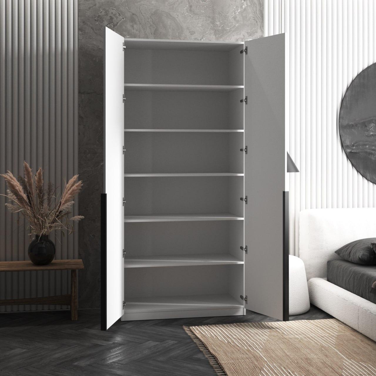 Шафа гардеробна Вайс M-26 1000х500х2195 мм Білий (30827564) - фото 2