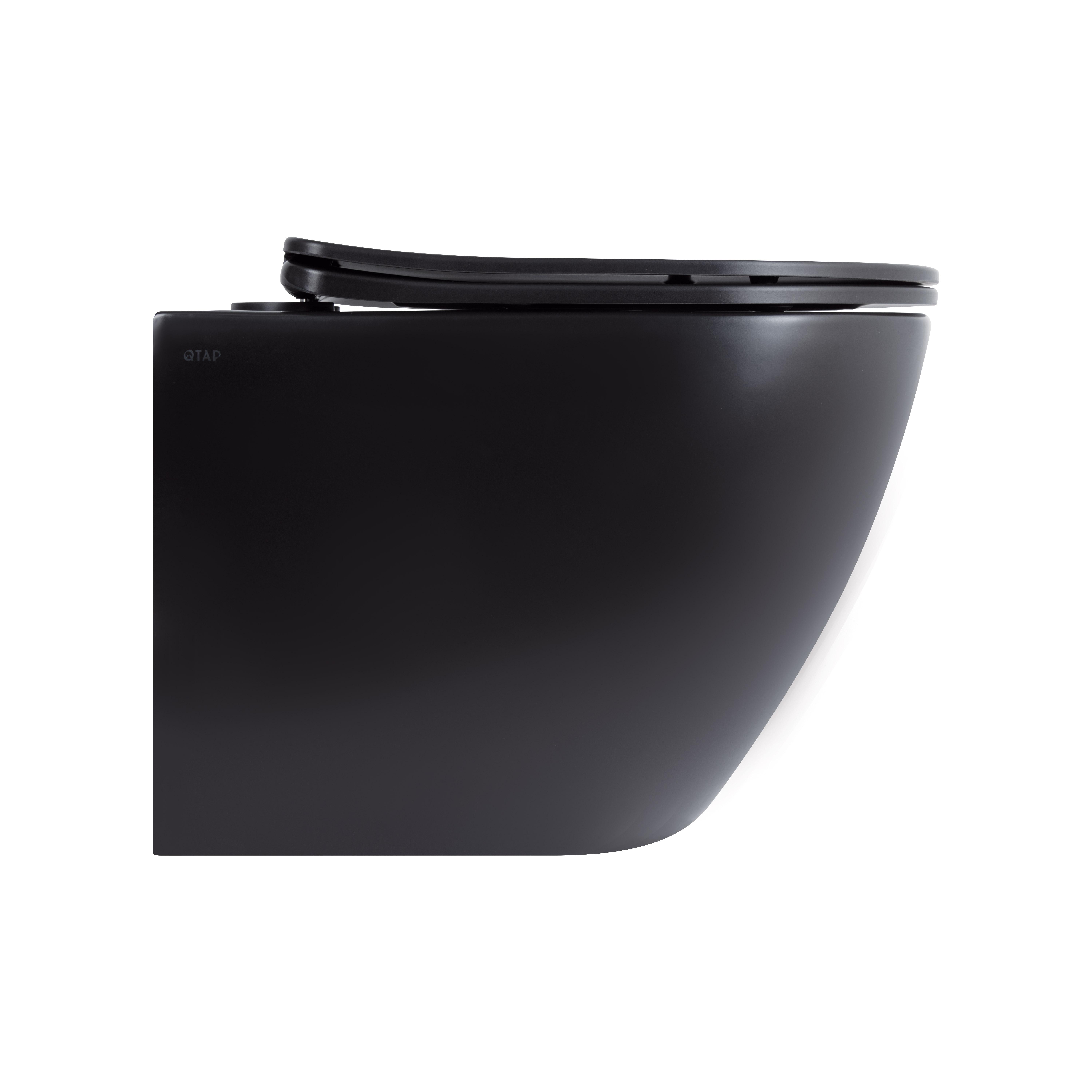 Унитаз подвесной Q-tap Robin QT13332381АSMB безобедочный с сиденьем с микролифтом (240670) - фото 3 Унитаз подвесной Q-tap Robin QT13332381АSMB безобедочный с сиденьем с микролифтом (240670) - фото 3