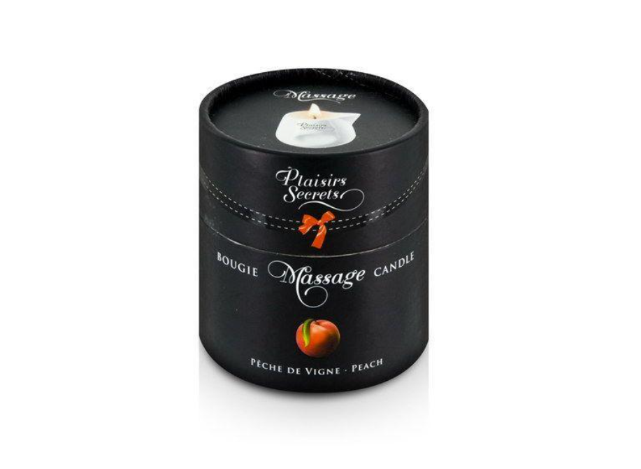 Массажная свеча Plaisirs Secrets Peach 80 мл (SO1849)
