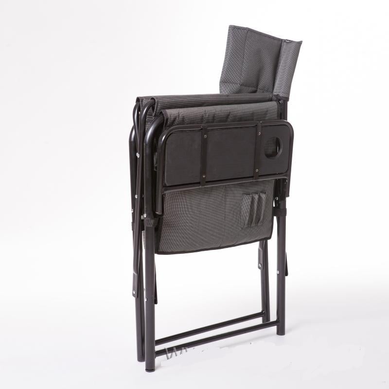 Стул туристический Vitan Режиссер с деревянной полкой и сумкой d 25 мм Серый меланж (3670427) - фото 3 Стул туристический Vitan Режиссер с деревянной полкой и сумкой d 25 мм Серый меланж (3670427) - фото 3