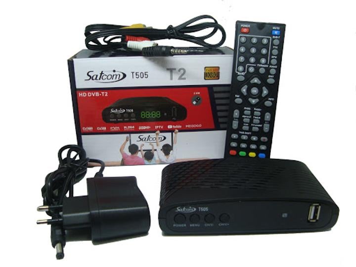 Т2-тюнер стандарта эфирный цифровой DVB-T/T2/С SatCom T505 T2 + Internet
