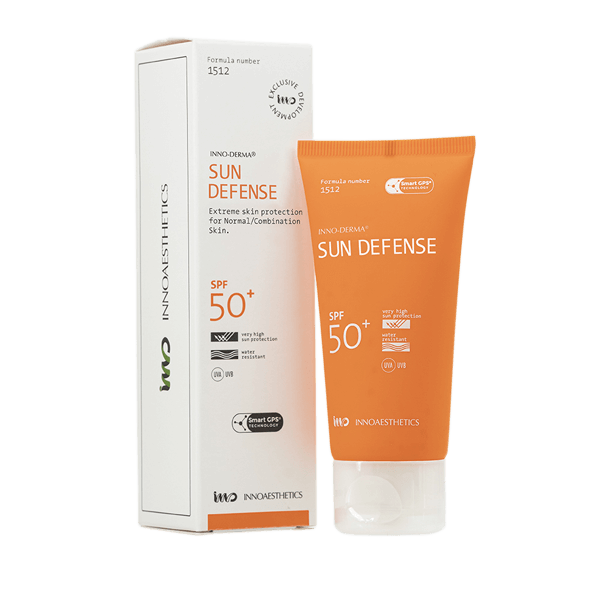 Крем сонцезахисний зволожуючий Innoaesthetics Sun Defense SPF 50+ 60 мл (ID021)