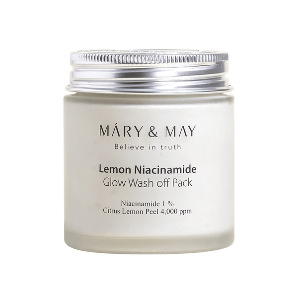 Маска Mary&may Lemon Niacinamide Glow Wash Off Pack с ниацинамидом и лимоном для осветления и сияющей кожи 125 г