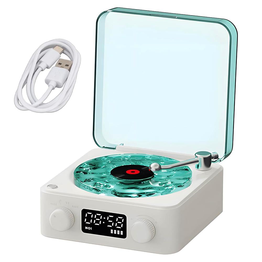 Ночник и генератор белого шума Andowl Q-YX05X1 4в1 звуки природы/колонка/часы Белый (42139a6b)