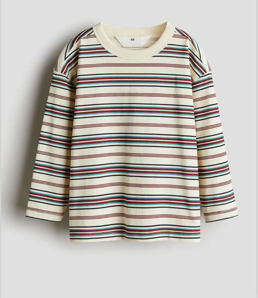 Лонгслив детский H&M 134-140 см Бежевый (71)