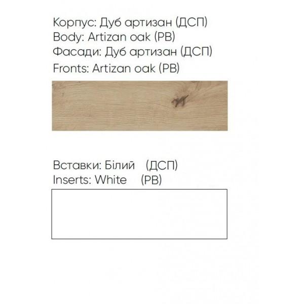 Тумба для взуття Світ Меблів Скарлет 2Д 860х400х480 у передпокій/коридор з ДСП Дуб артизан - фото 6